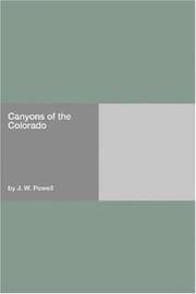Tapa de Canyons of the Colorado