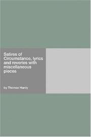 Tapa de Satires of Circumstance, Lyrics and Reveries, With Miscellaneous Pieces
