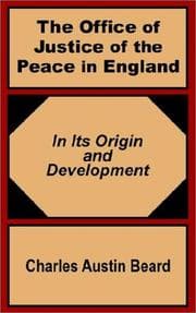 Tapa de The office of justice of the peace in England