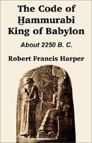 Tapa de The Code of Hammurabi King of Babylon