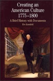 Tapa de Creating an American culture, 1775-1800