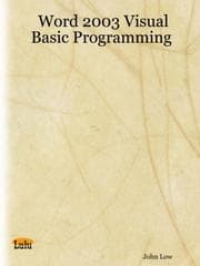 Tapa de Word 2003 Visual Basic Programming
