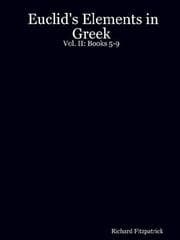Tapa de Euclid's Elements in Greek: Vol. II
