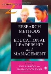 Tapa de Research methods in educational leadership and management