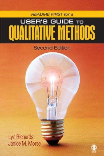 Tapa de README FIRST for a User's Guide to Qualitative Methods
