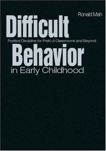 Tapa de Difficult Behavior in Early Childhood
