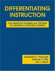 Tapa de Differentiating instruction