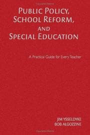 Tapa de Public Policy, School Reform, and Special Education
