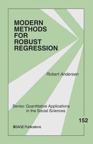 Tapa de Modern Methods for Robust Regression (Quantitative Applications in the Social Sciences)