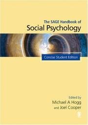 Tapa de The Sage handbook of social psychology
