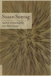 Tapa de Against Interpretation