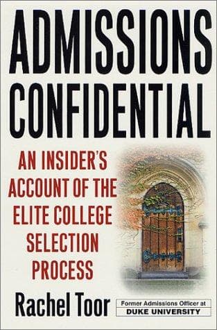 Tapa de Admissions Confidential