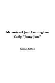 Tapa de Memories of Jane Cunningham Croly, "Jenny June"