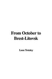 Tapa de From October to Brest-Litovsk