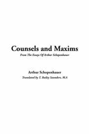 Tapa de Counsels and maxims