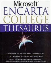 Tapa de Microsoft Encarta college thesaurus