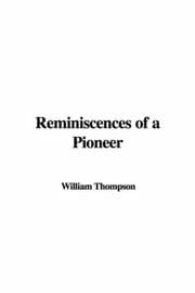 Tapa de Reminiscences of a Pioneer