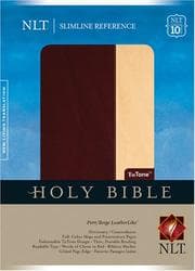 Tapa de Slimline Reference Bible NLT, TuTone, 10th Anniversary edition