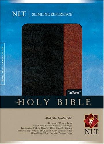 Tapa de Slimline Reference Bible NLT, TuTone