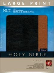 Tapa de Holy Bible: New Living Translation, Black/Tan, TuTone Leatherlike, Premium, Slimline Reference (Premium Slimline LP: Nltse)