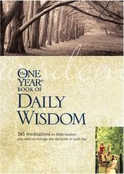 Tapa de The One Year Book of Daily Wisdom