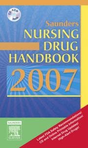 Tapa de Saunders Nursing Drug Handbook 2007