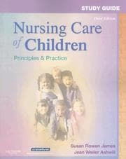 Tapa de Study Guide for Nursing Care of Children
