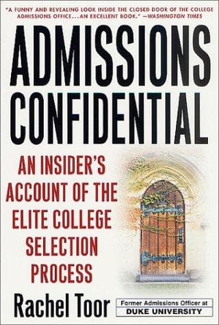 Tapa de Admissions Confidential
