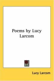 Tapa de Poems By Lucy Larcom