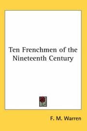 Tapa de Ten Frenchmen of the nineteenth century