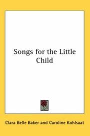 Tapa de Songs for the Little Child