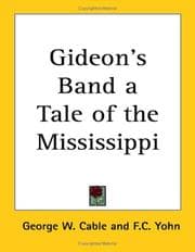 Tapa de Gideon's Band a Tale of the Mississippi