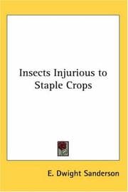 Tapa de Insects Injurious to Staple Crops