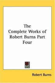 Tapa de The complete works of Robert Burns