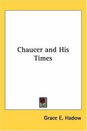 Tapa de Chaucer and His Times