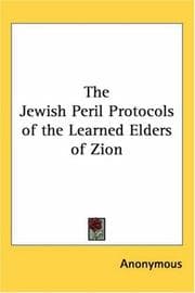 Tapa de The Jewish Peril Protocols of the Learned Elders of Zion