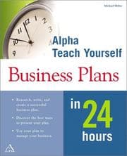 Tapa de Alpha Teach Yourself Business Plans in 24 Hours
