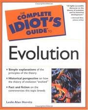 Tapa de The complete idiot's guide to evolution
