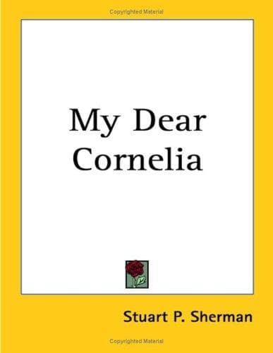 Tapa de My Dear Cornelia