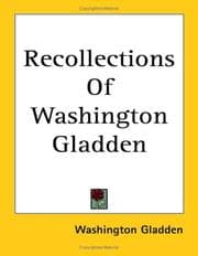 Tapa de Recollections Of Washington Gladden