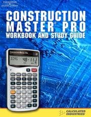 Tapa de Study guide for Construction Master Pro calculators