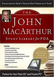 Tapa de The John MacArthur Study Library for PDA