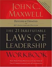 Tapa de The 21 Irrefutable Laws of Leadership Workbook