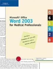 Tapa de Microsoft Office Word 2003 for Medical Professionals
