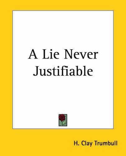 Tapa de A Lie Never Justifiable