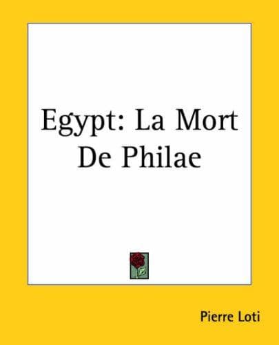 Tapa de Egypt La Mort De Philae