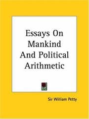 Tapa de Essays On Mankind And Political Arithmetic