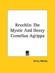 Tapa de Reuchlin The Mystic And Henry Cornelius Agrippa