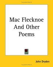 Tapa de Mac Flecknoe And Other Poems