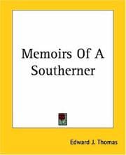 Tapa de Memoirs Of A Southerner